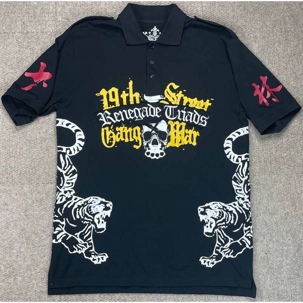 Blac Label Strength In Numbers Button Up Short Sleeve Polo Shirt Size 2XL‎